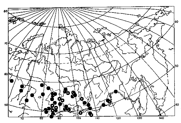 Dolichovespula sylvestris, distribution map